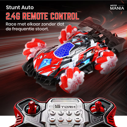 Mister Mania Bestuurbare stunt auto met echte rook.